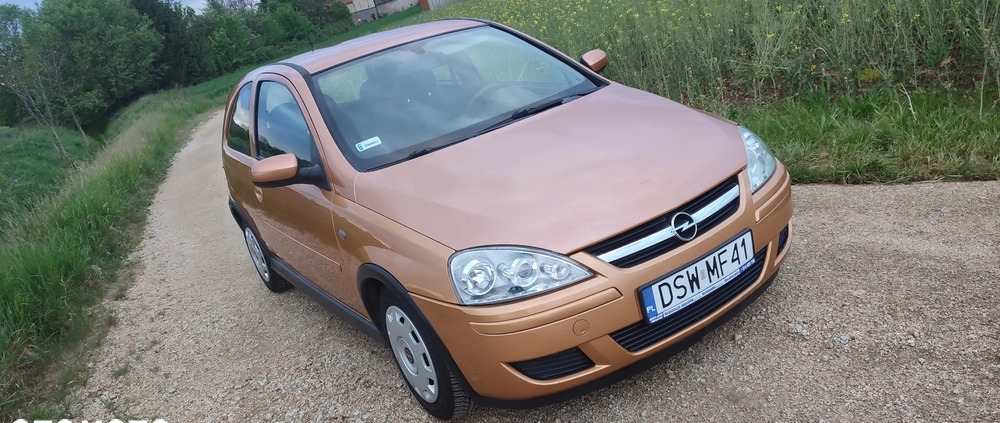 Opel Corsa cena 6400 przebieg: 207808, rok produkcji 2005 z Strzegom małe 781